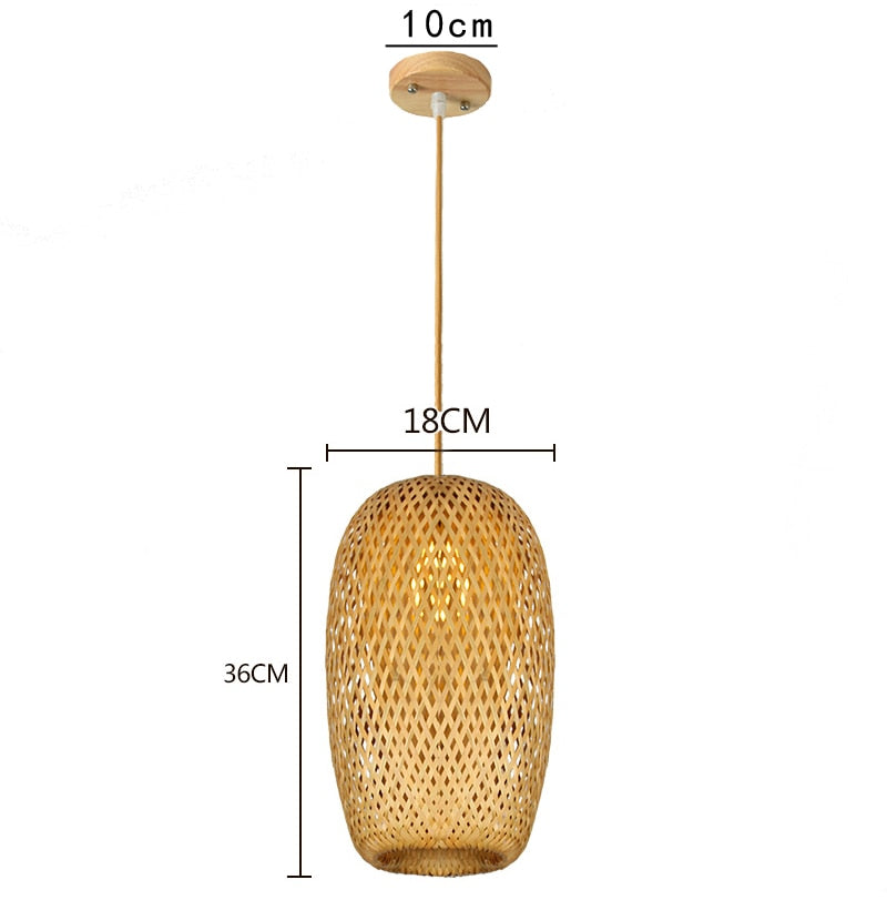 rattan chandelier